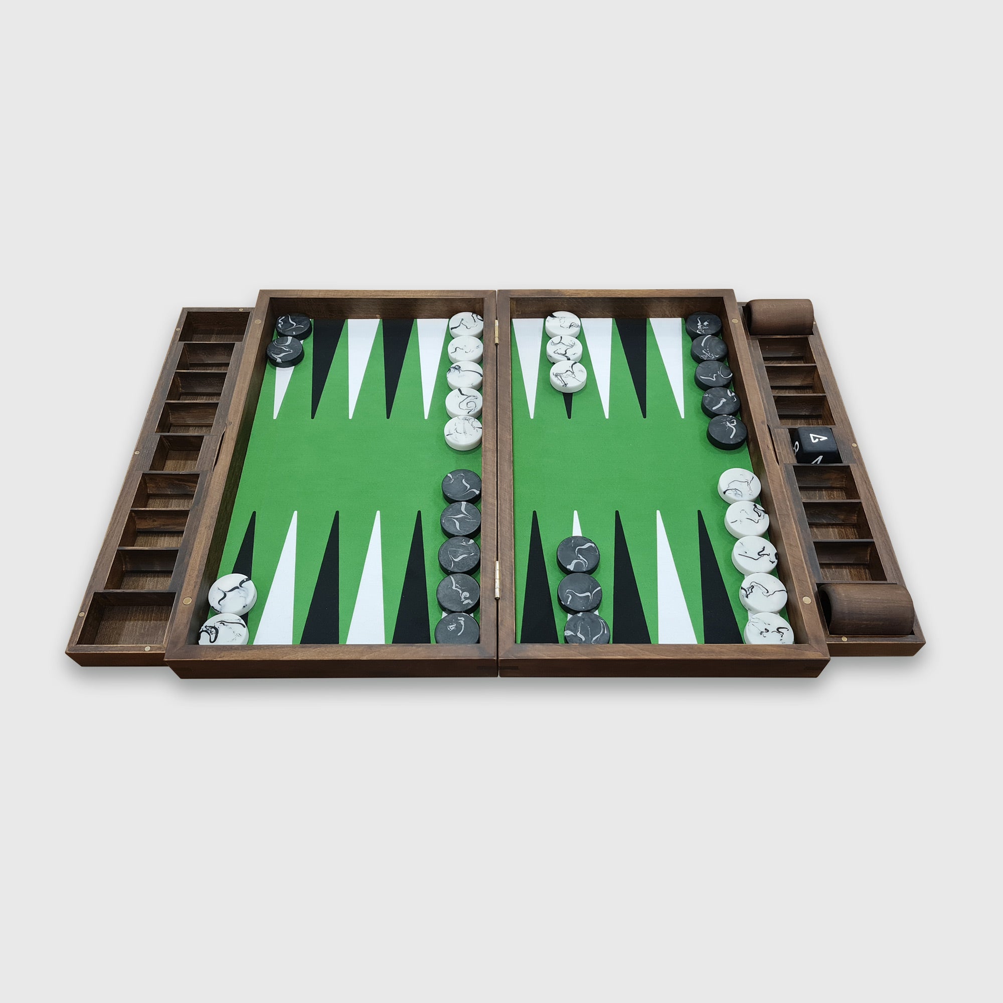Tavola di terra, set da backgammon di lusso, design innovativo, ecologico