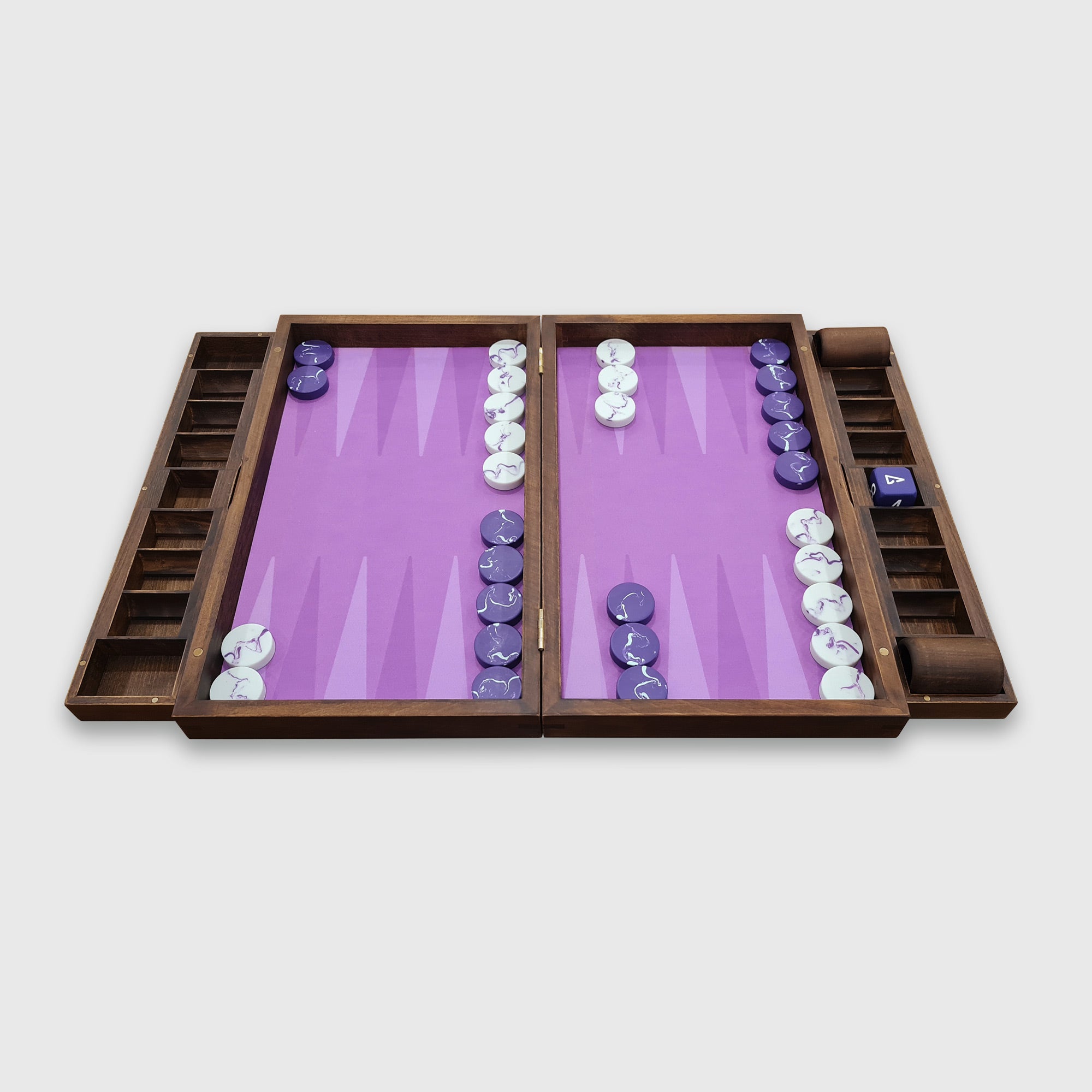 Tavola di terra, set da backgammon di lusso, design innovativo, ecologico
