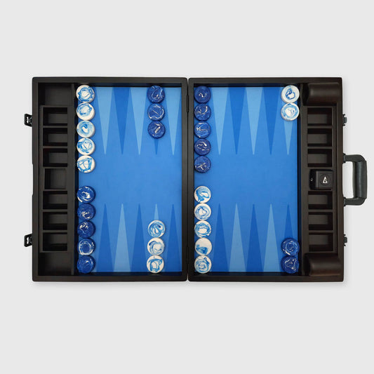 The VOID Board, Galaxy Series, Neptune Edition, Luxury Backgammon Set, by Backgammon Galaxy