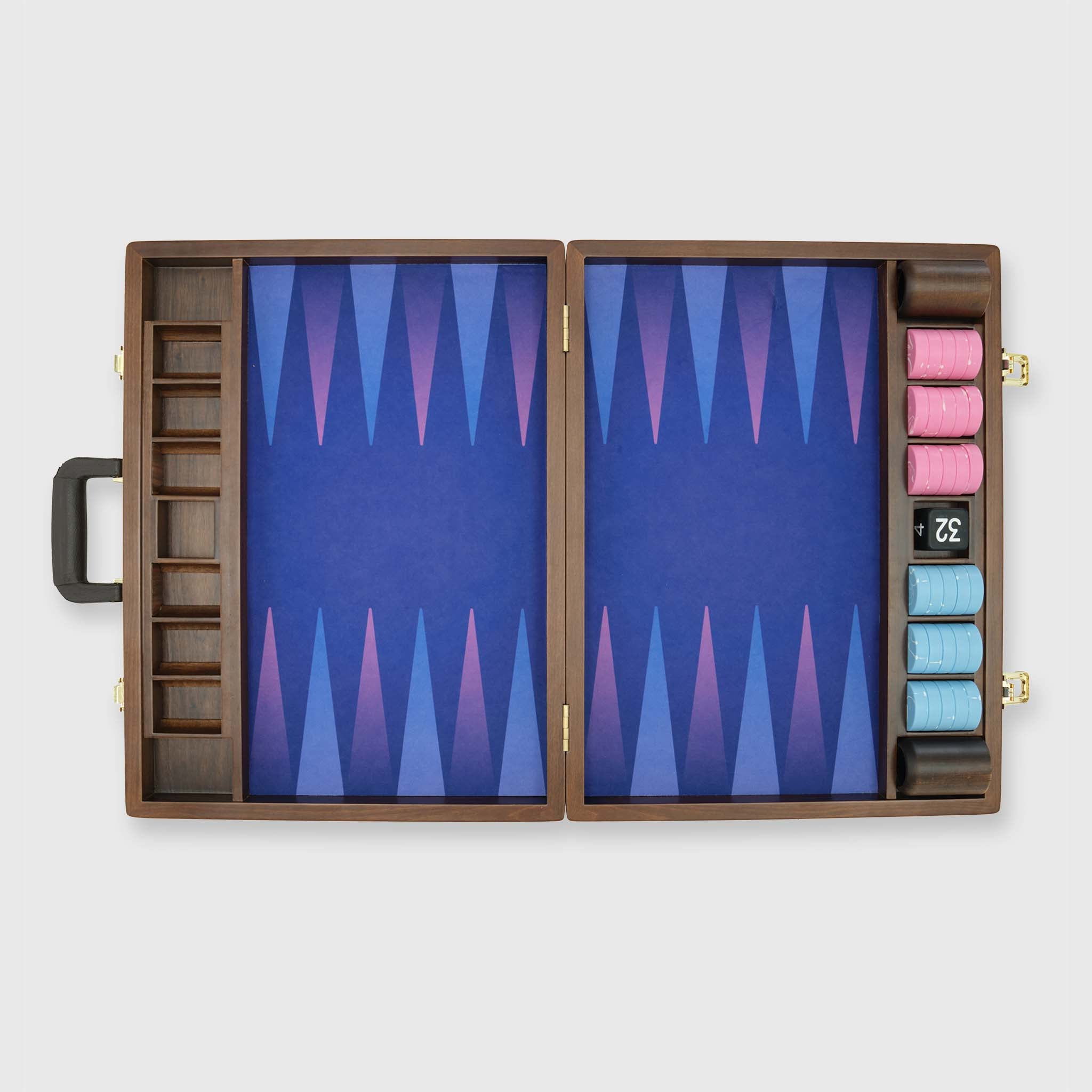 Monte-Carlo-Grand-Prix-Brett, luxuriöses Backgammon-Set, klassisches Backgammon-Thema