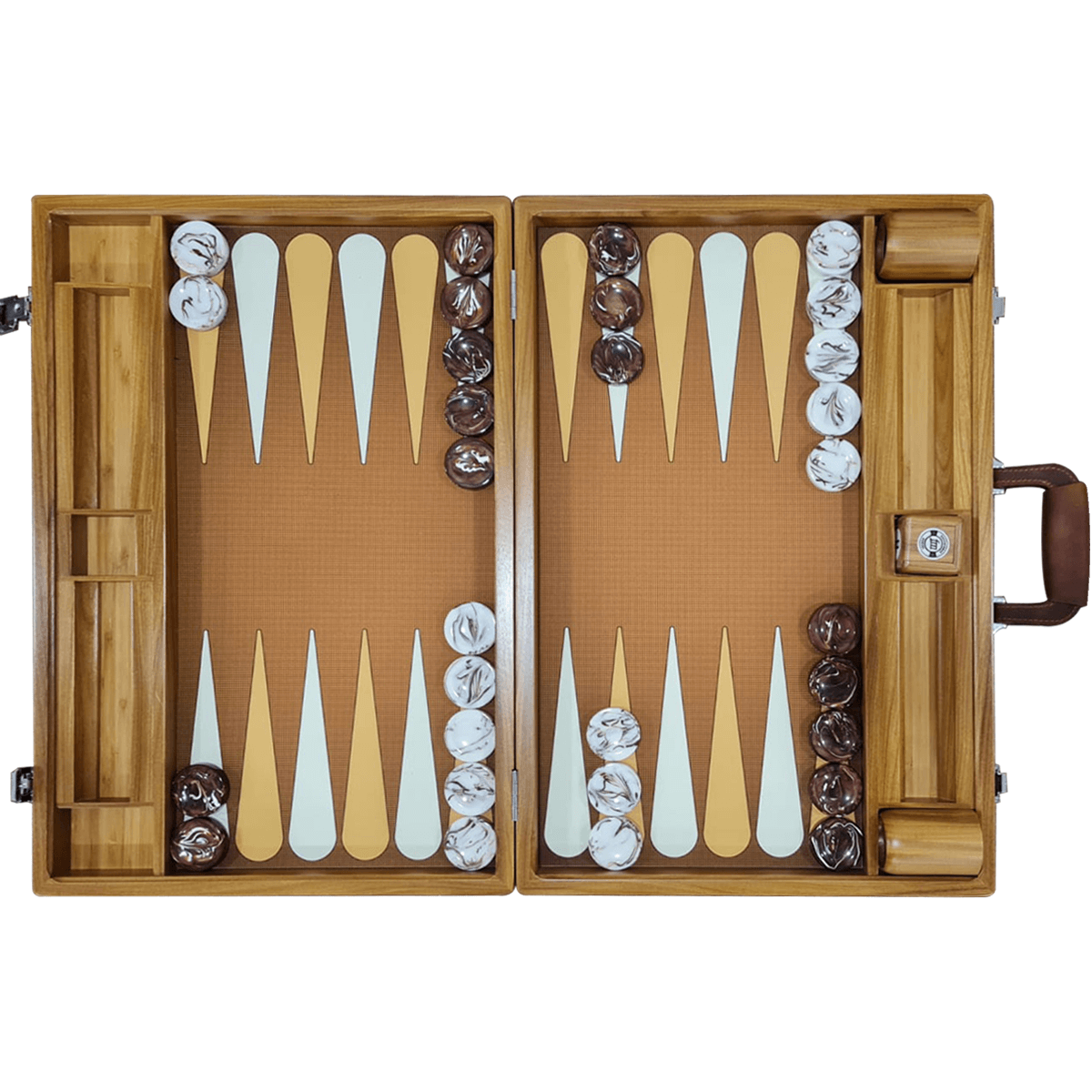 American Cherry, Luxus-Backgammon-Set, FM Gammon
