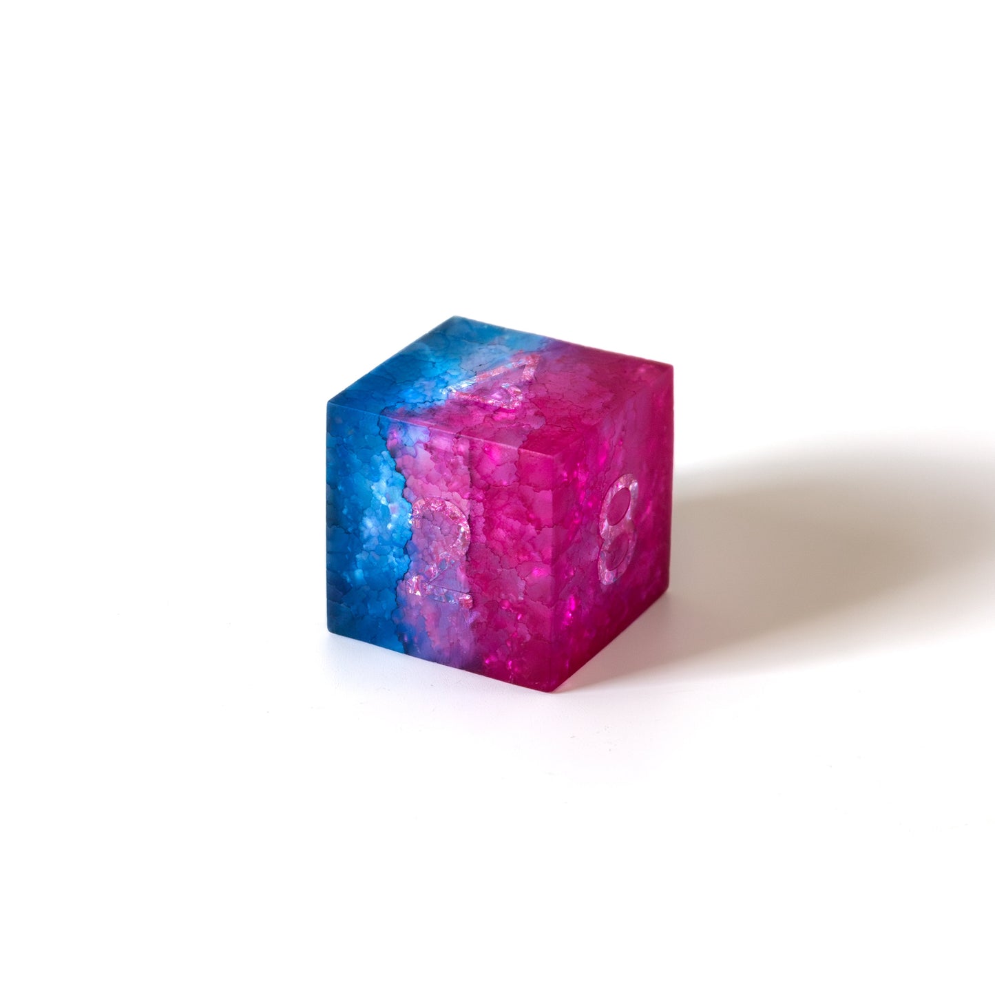 Cosmos Cubes, Backgammon Doubling Cube, 38mm/1.5in, 160 grams/5.6oz, Handmade Luxury Backgammon Accessory