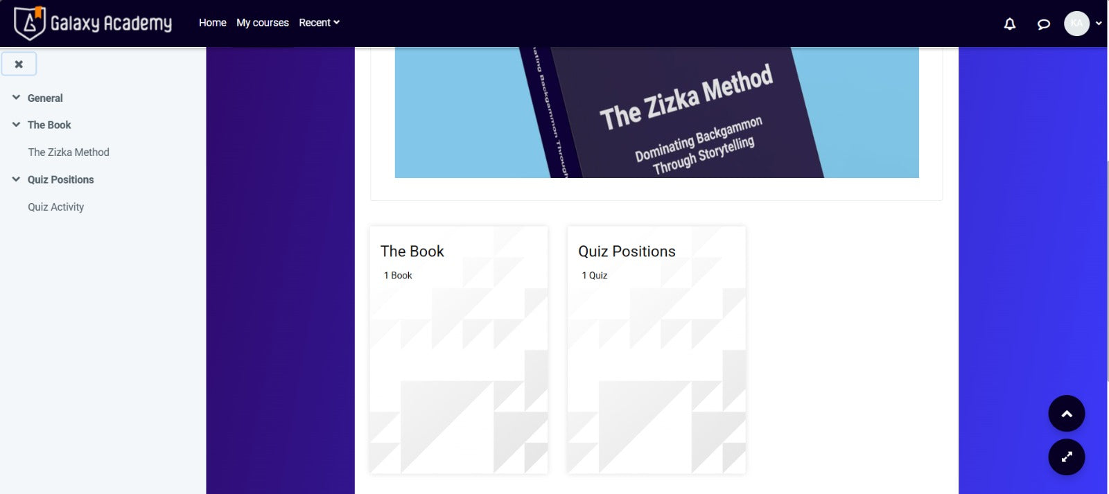 The Zizka Method - Dominating Backgammon Through Storytelling, Online Interactive E-Book