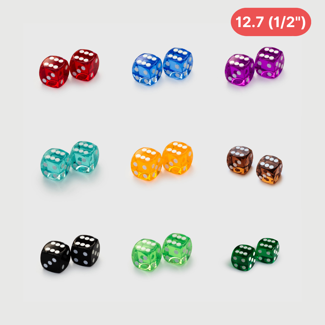Precision dice pair, Multiple Colors and Sizes