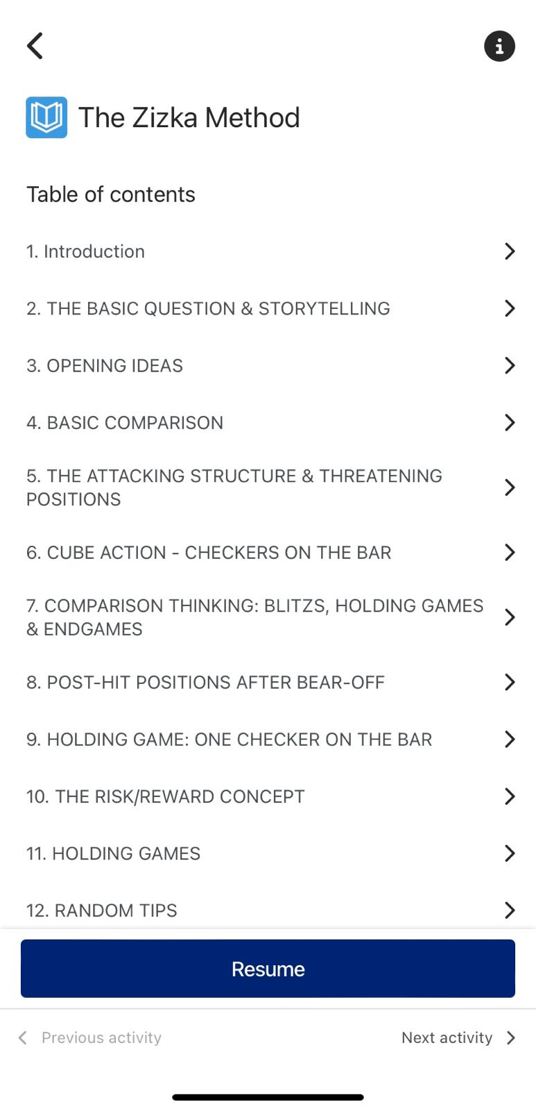 The Zizka Method - Dominating Backgammon Through Storytelling, Online Interactive E-Book