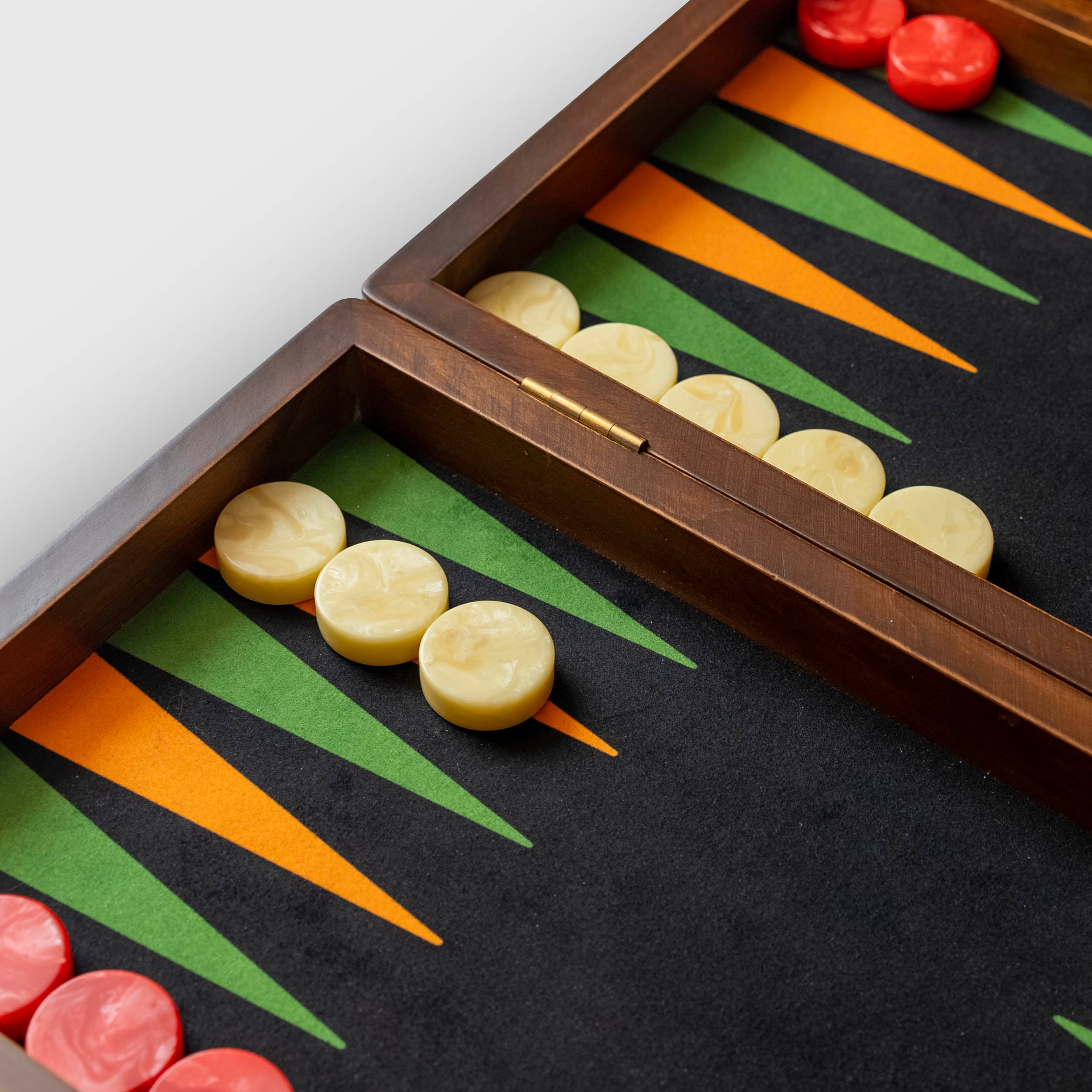 Adventure+ backgammon board, style: x-22, checkers