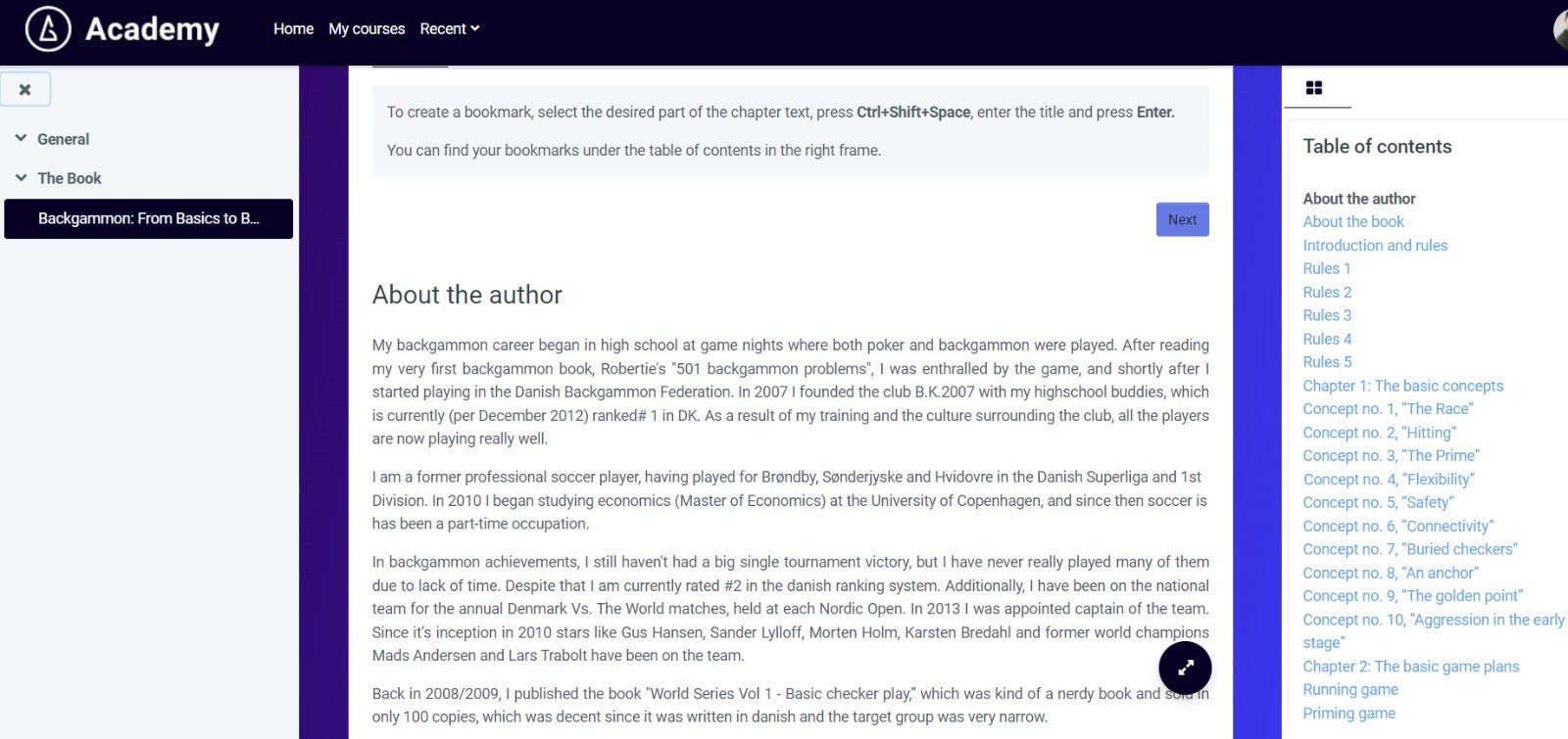 Backgammon: From Basics to Badass by Marc B. Olsen, Online eBook - Backgammon Galaxy