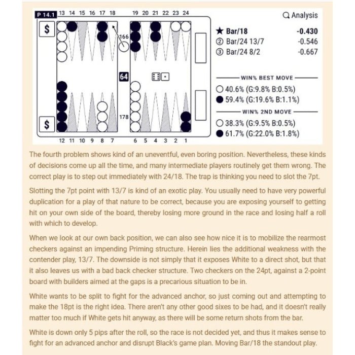 Backgammon Masterclass, by Marc Olsen & Masayuki Mochizuki, Online E-Book - Backgammon Galaxy