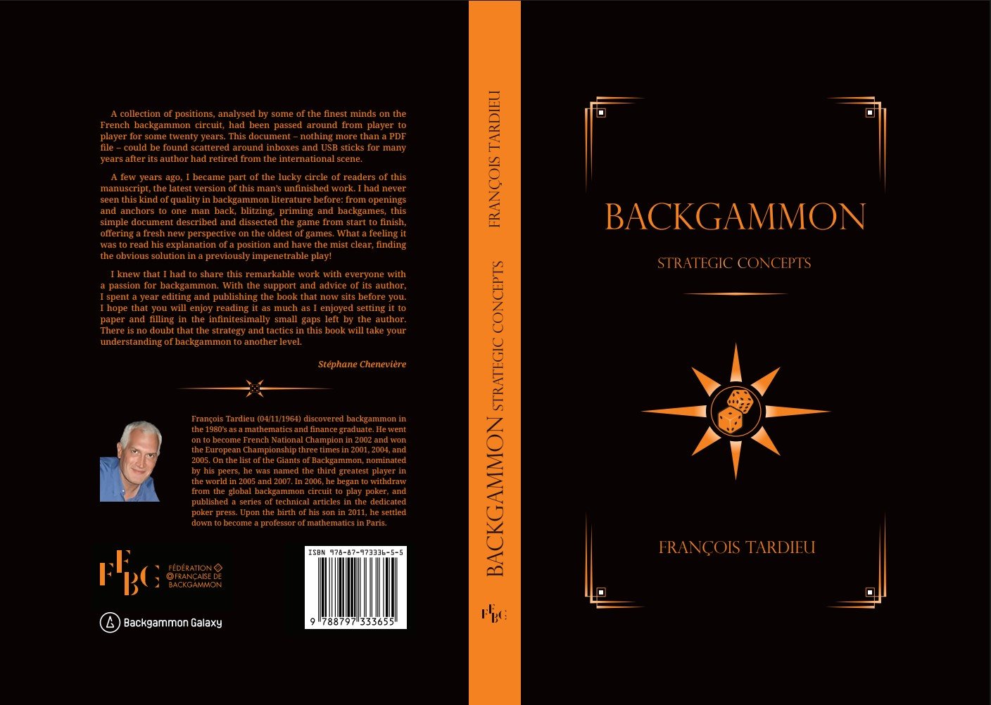 Backgammon, Strategic Concepts, by Francois Tardieu, Softcover - Backgammon Galaxy