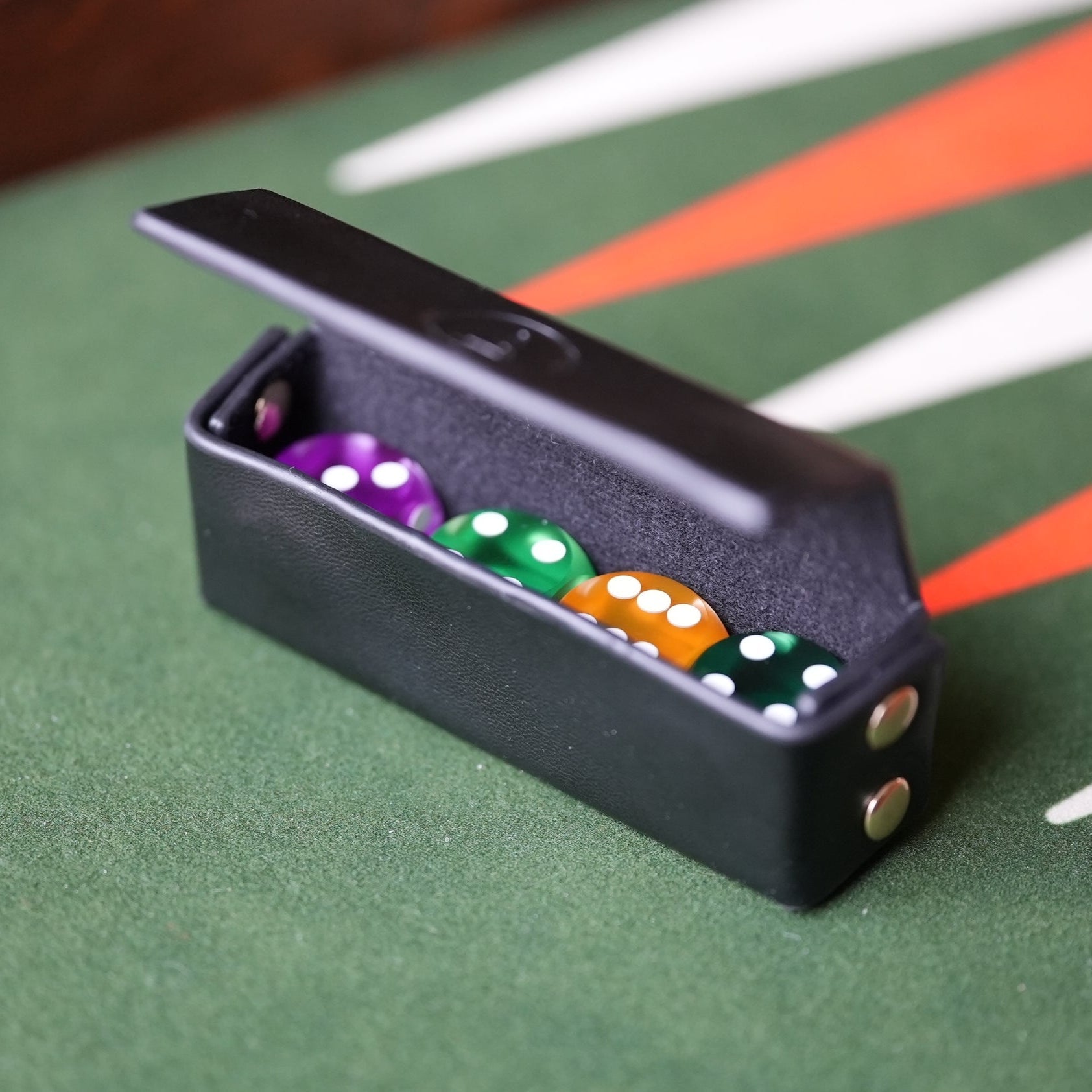 Dice Box, Vegan Leather - Backgammon Galaxy