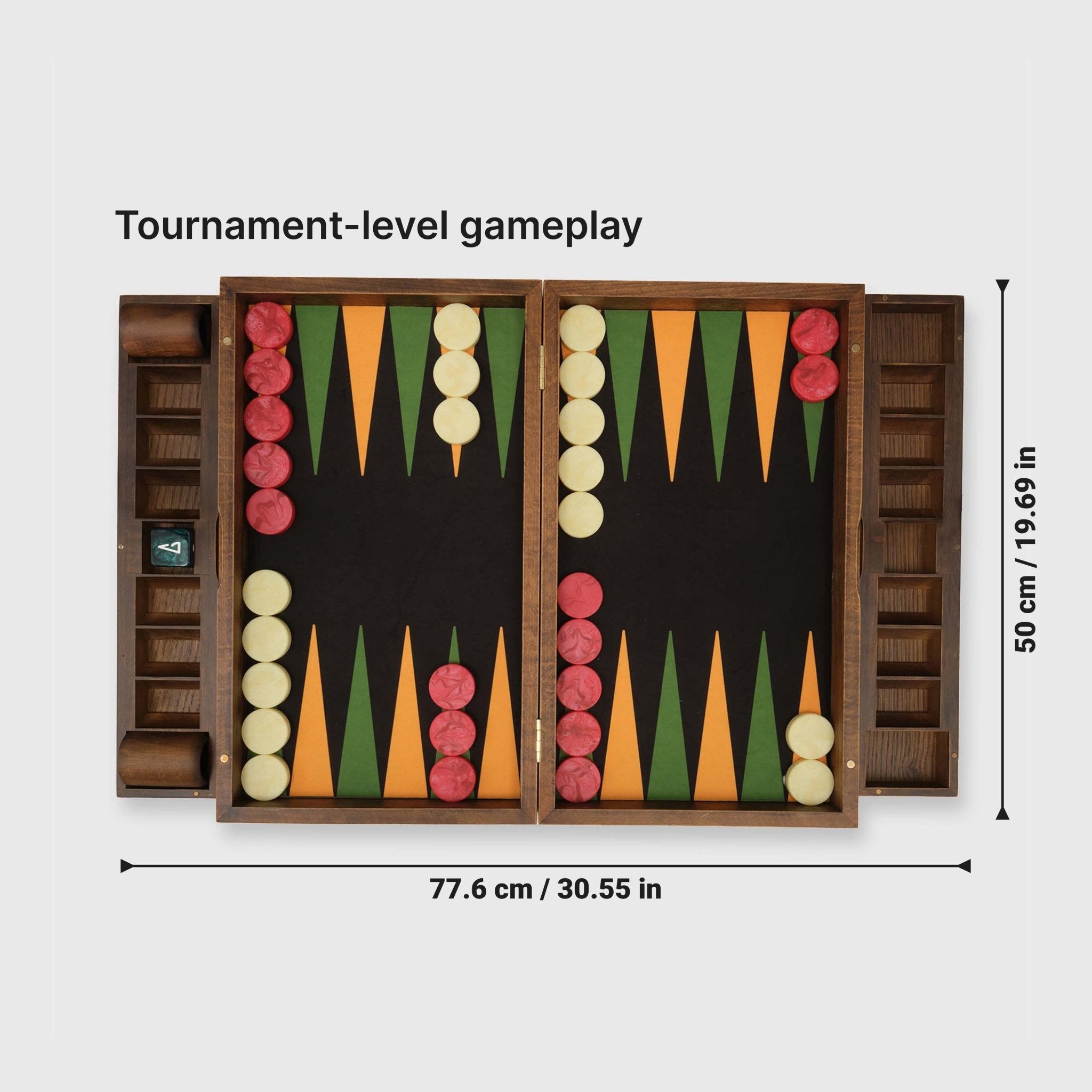 Earth Board - X-22, Size: Tournament - Backgammon Galaxy
