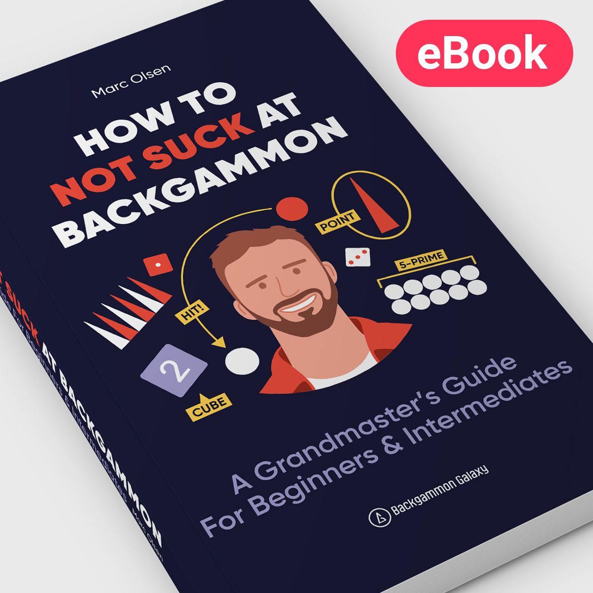 How to Not Suck at Backgammon, by Marc Olsen, Online Interactive E-Book - Backgammon Galaxy