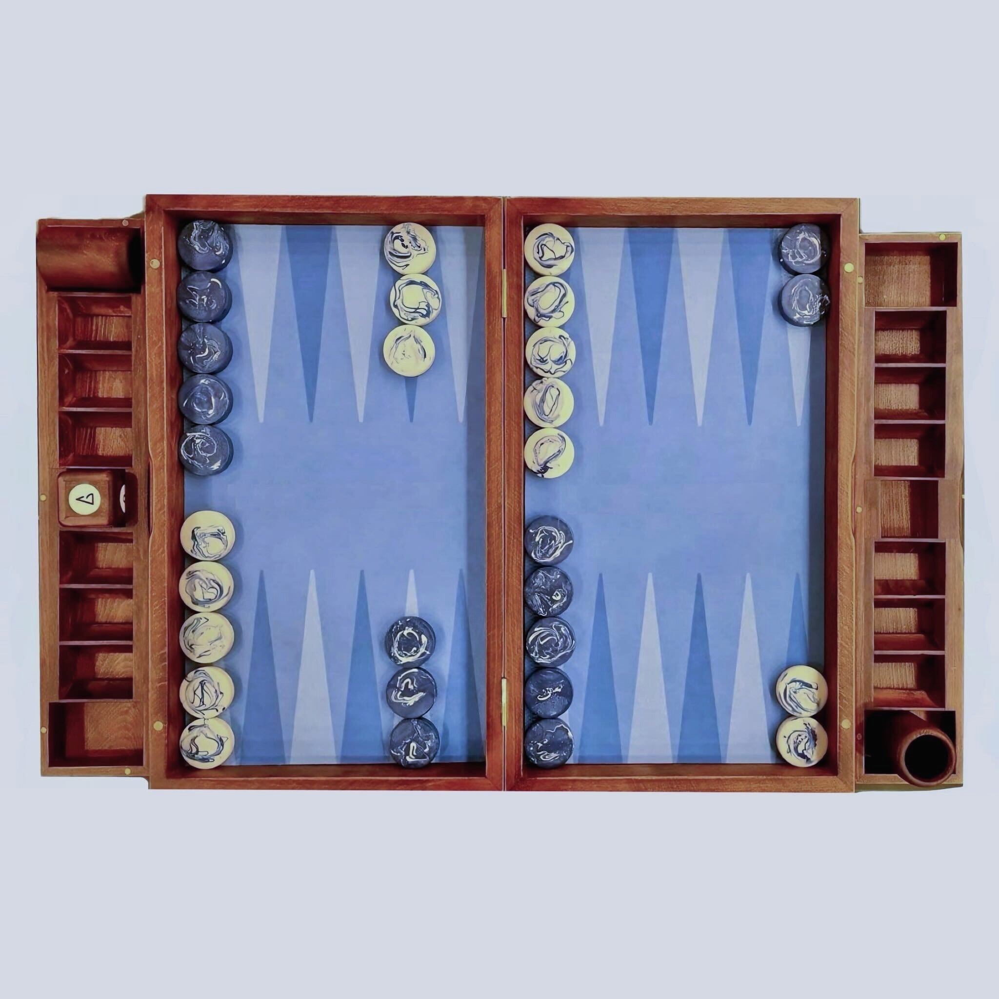 Tavola di terra, set da backgammon di lusso, design innovativo, ecologico