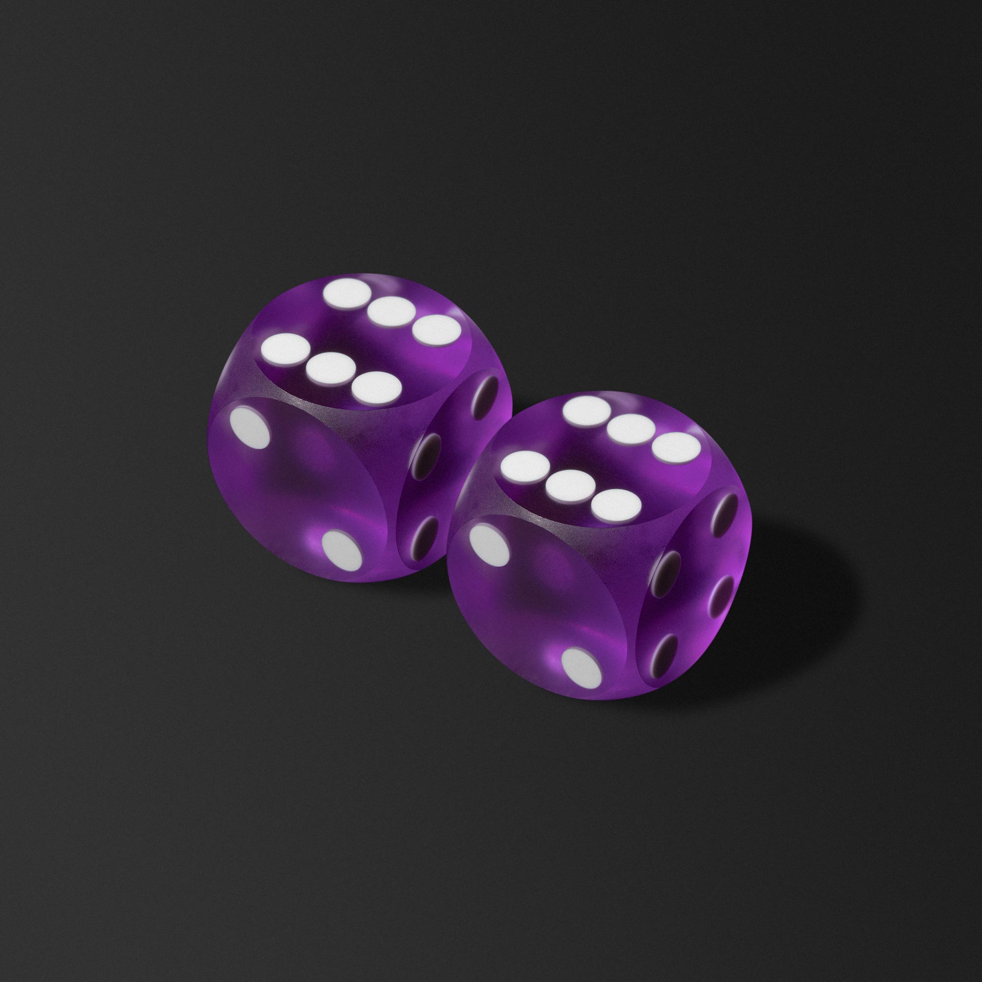 Precision Dice Pair, Glossy, Outlet, United Kingdom - Backgammon Galaxy