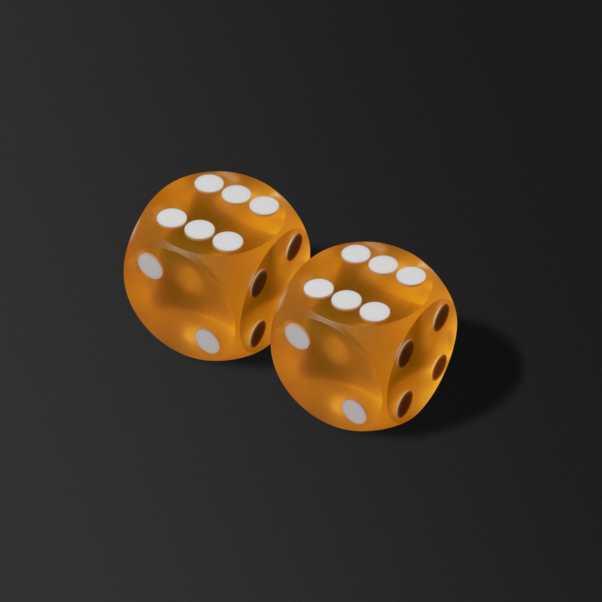 Precision Dice Pair, Glossy, Outlet, United Kingdom - Backgammon Galaxy