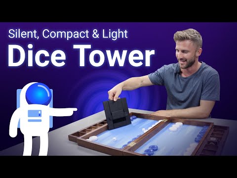 Load video: Folding Dice Tower by Backgammon Galaxy, 3rd gen.