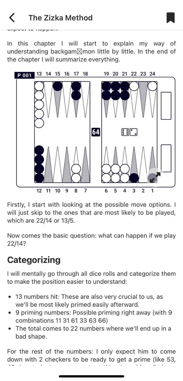 The Zizka Method - Dominating Backgammon Through Storytelling, Online Interactive E-Book - Backgammon Galaxy