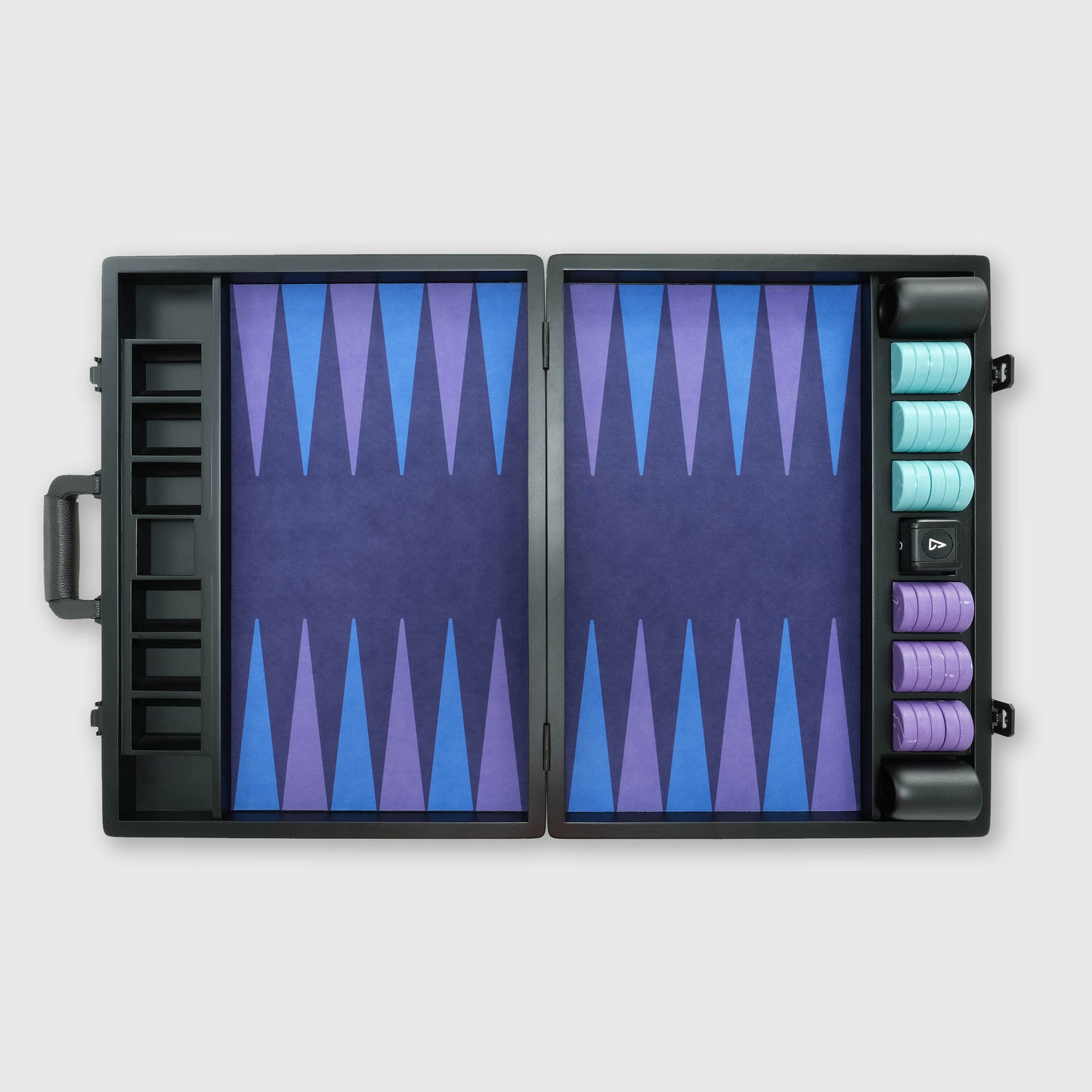 The VOID Board, 2nd Generation, Aurora Edition, Interstellar Series, Luxury Backgammon Set, by Backgammon Galaxy