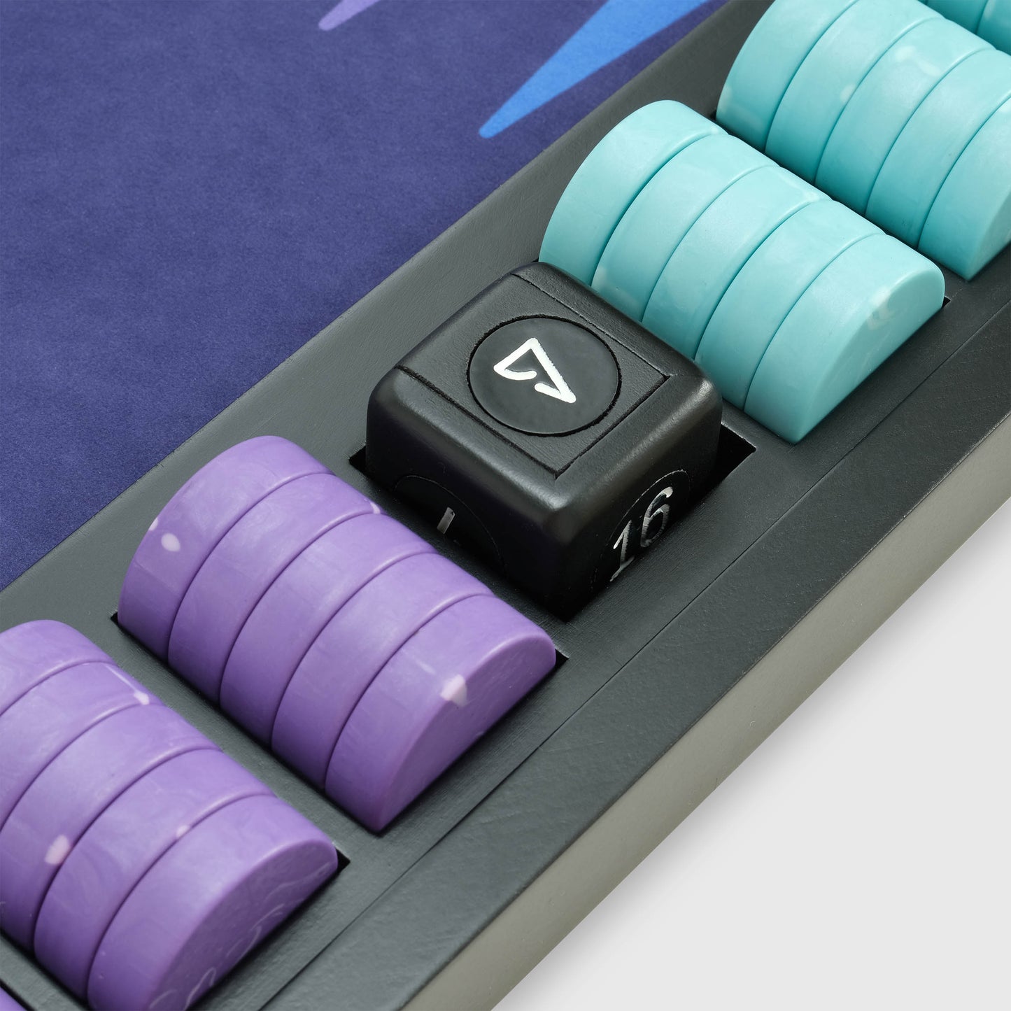 The VOID Board, 2nd Generation, Aurora Edition, Interstellar Series, Luxury Backgammon Set, by Backgammon Galaxy