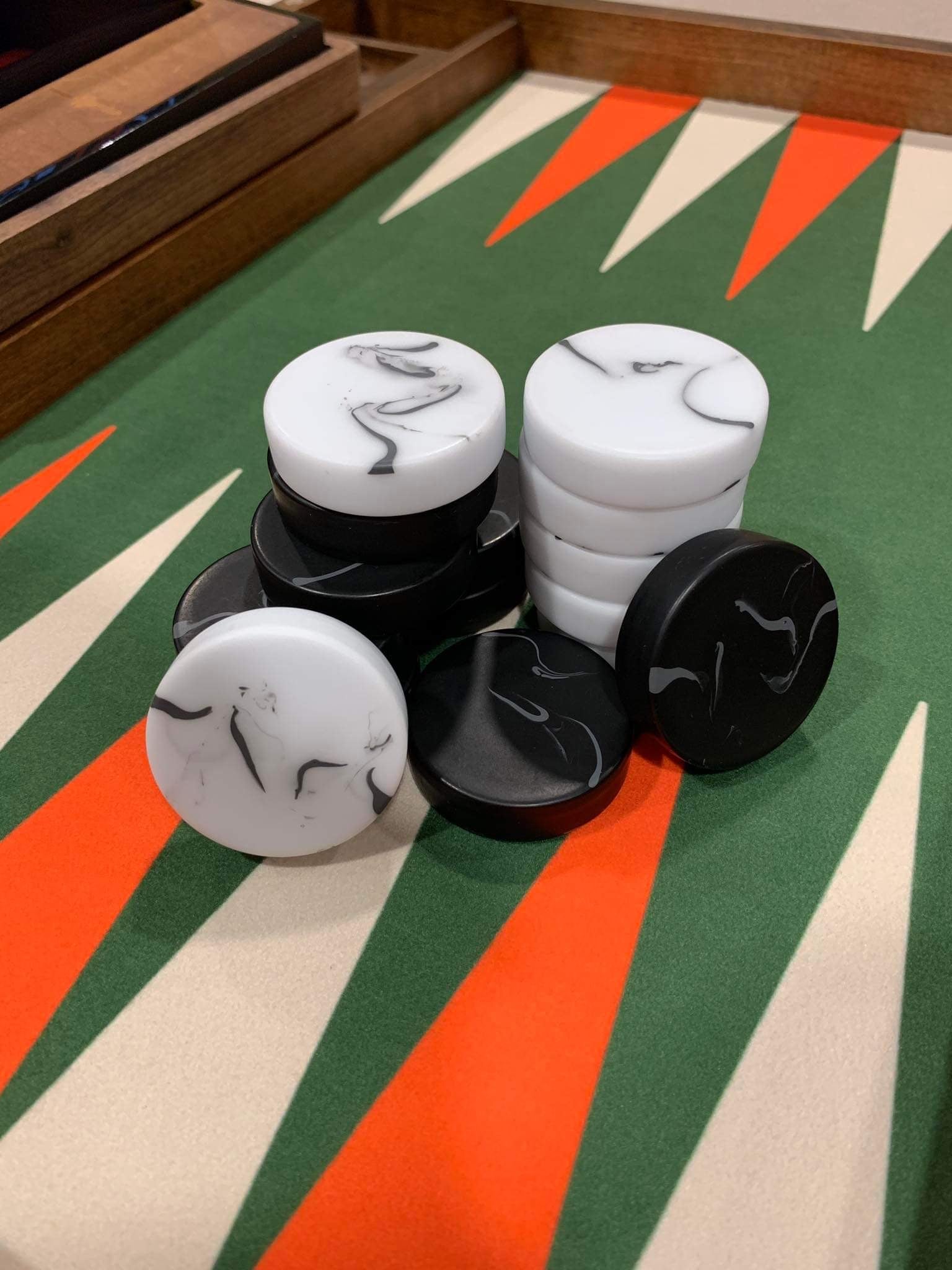 Monte-Carlo-Grand-Prix-Brett, luxuriöses Backgammon-Set, klassisches Backgammon-Thema
