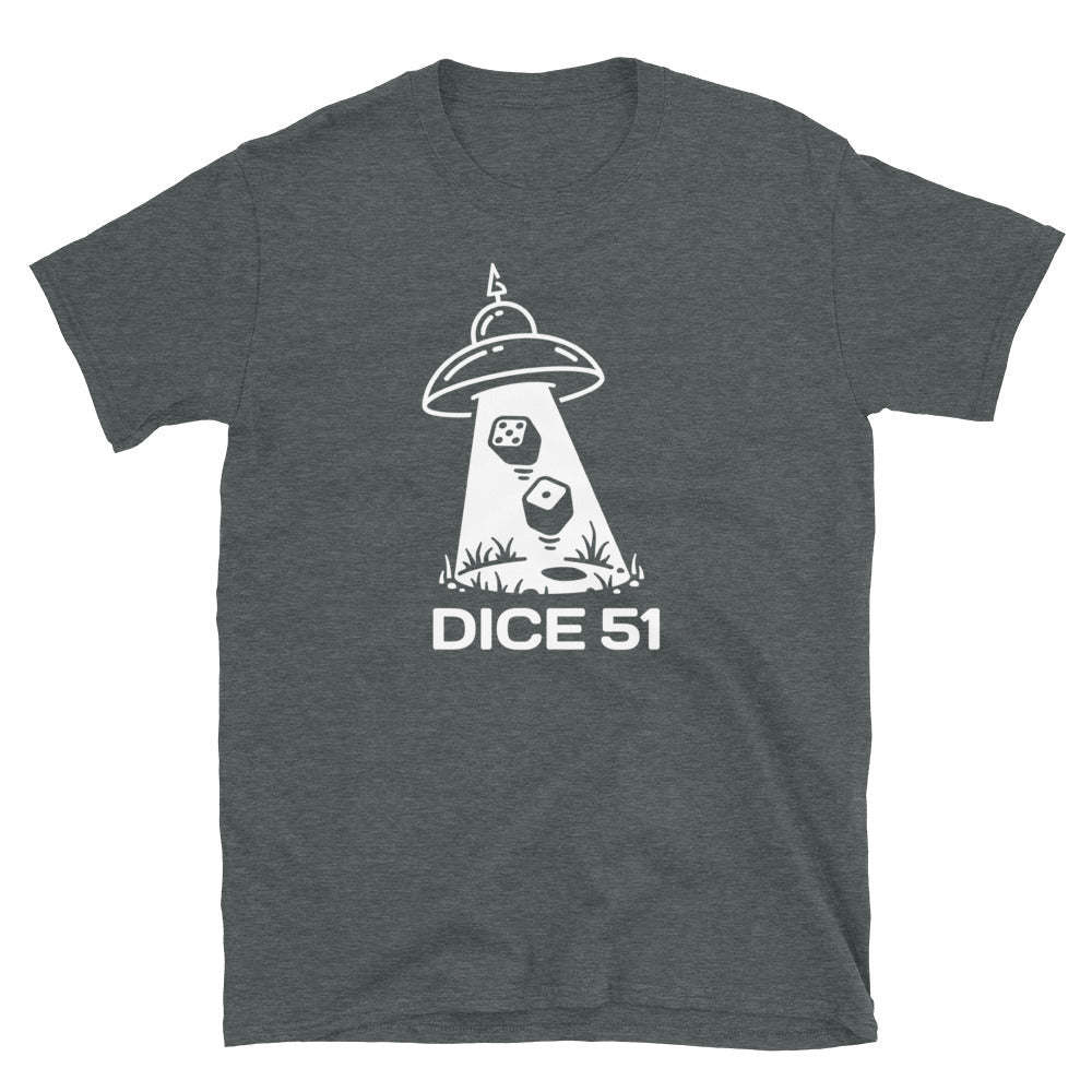 Backgammon t-shirt, Dice 51, unisex - Backgammon Galaxy