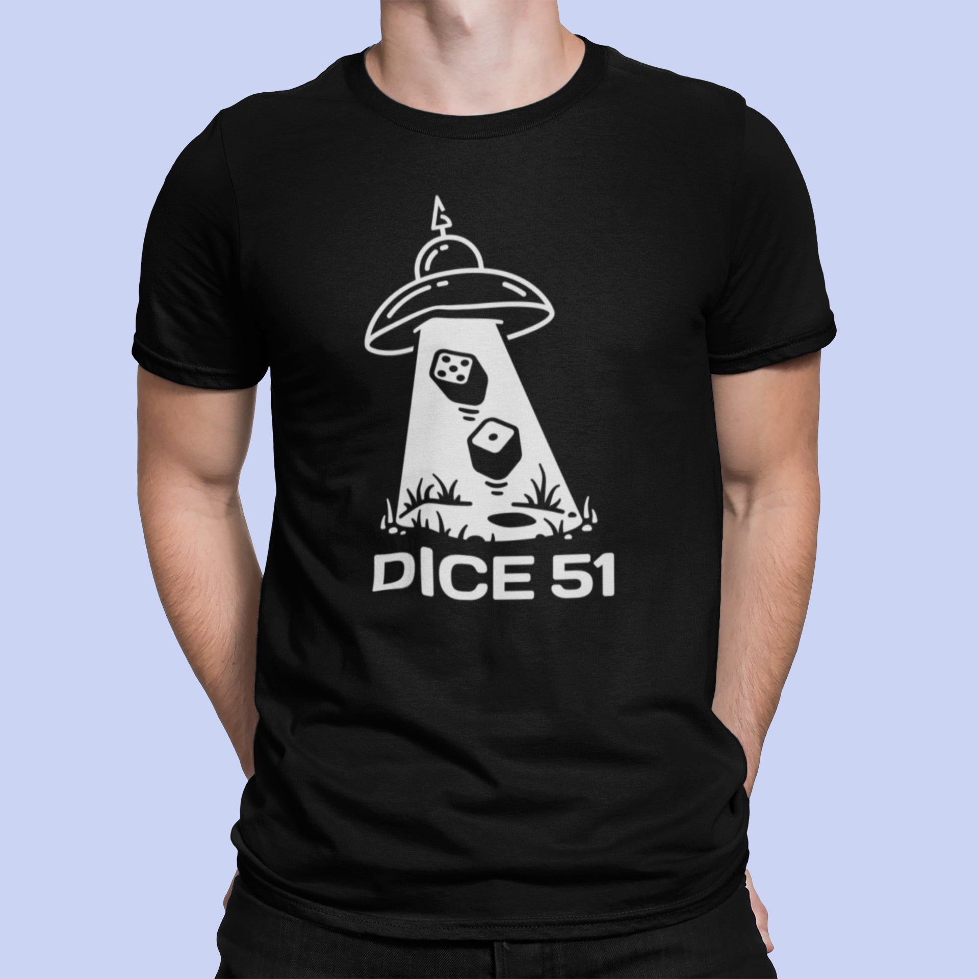 Backgammon t-shirt, Dice 51, unisex - Backgammon Galaxy