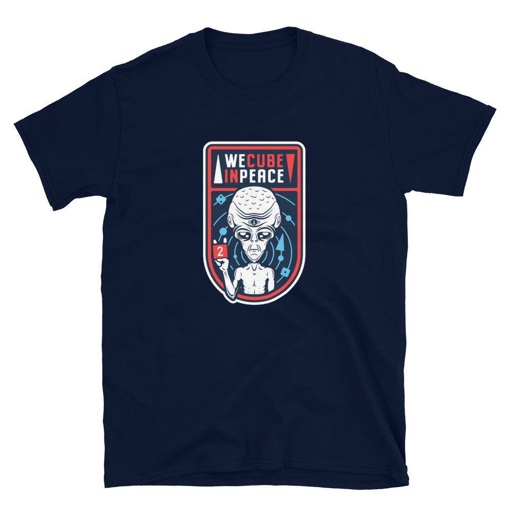 Backgammon T-shirt, We Cube in Peace, Unisex - Backgammon Galaxy
