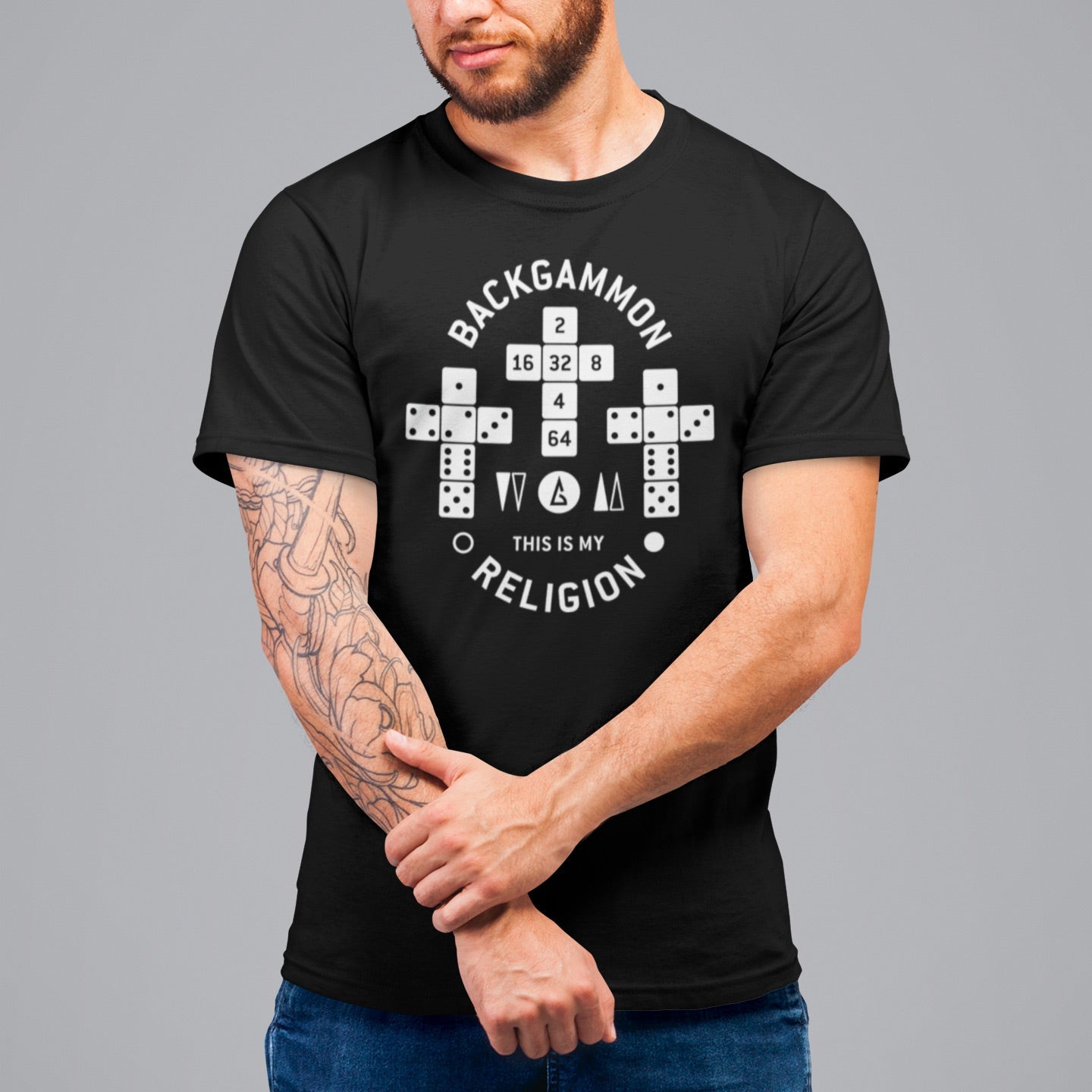 Backgammon - This is my Religion T-shirt, Unisex - Backgammon Galaxy