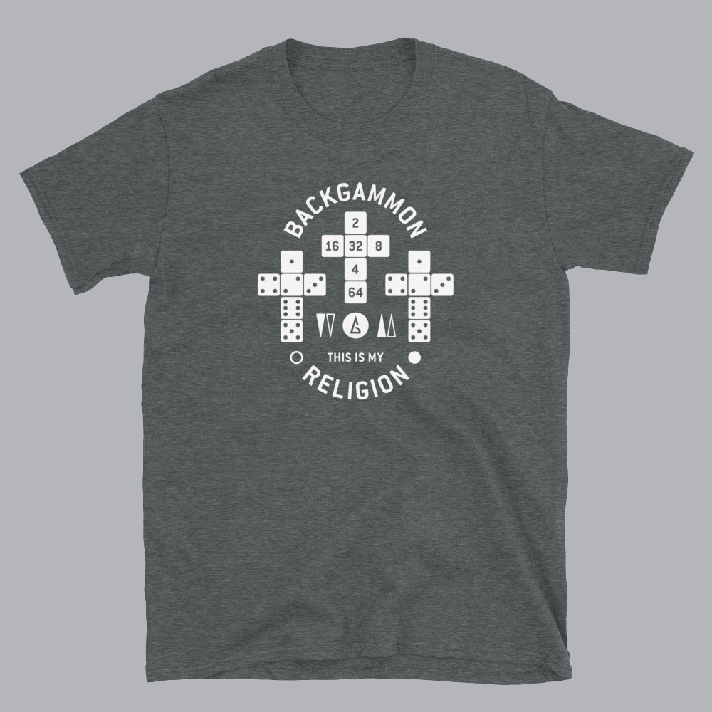 Backgammon - This is my Religion T-shirt, Unisex - Backgammon Galaxy