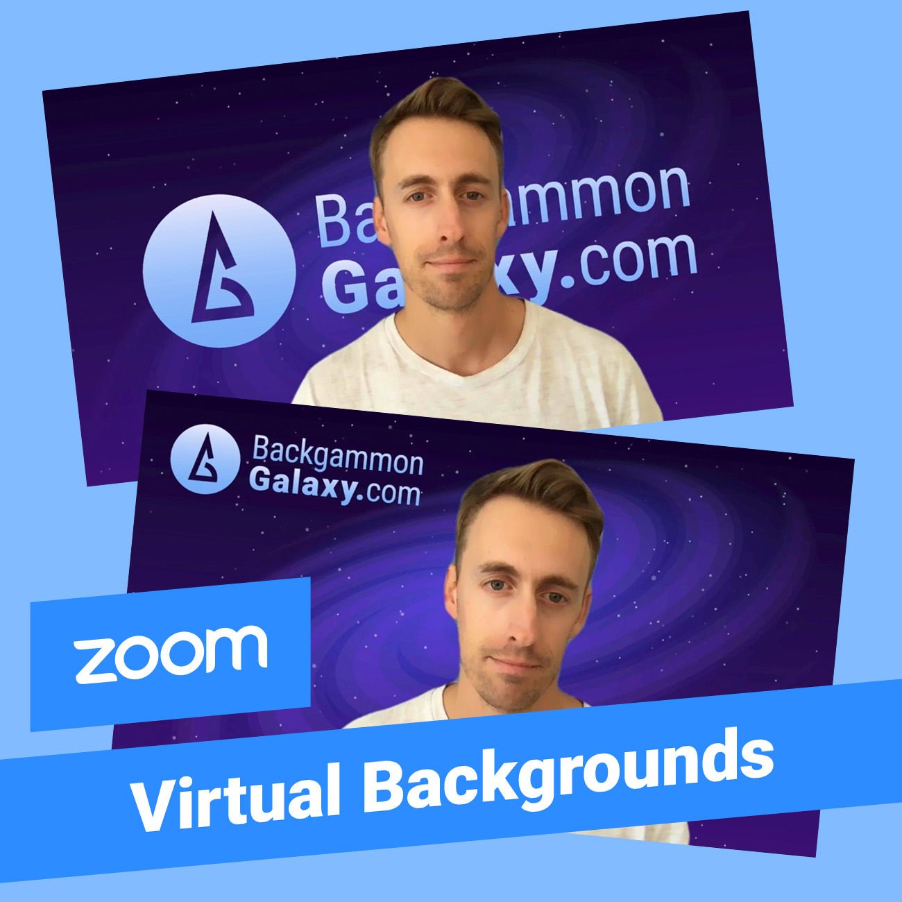 FREE: 2 Backgammon ZOOM Virtual Wallpapers - Backgammon Galaxy