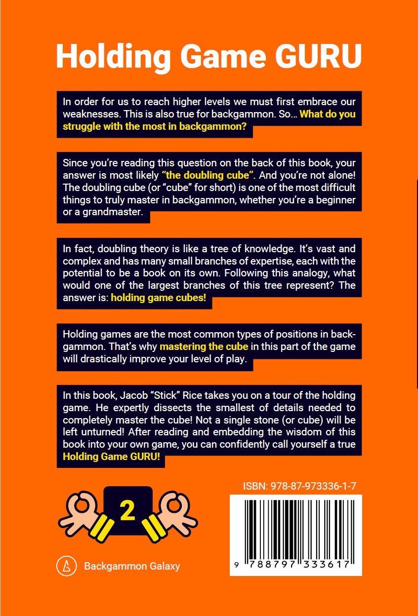 Holding Game Guru, Online Ebook, by Jacob "Stick" Rice - Backgammon Galaxy