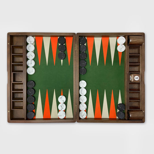 Monte Carlo Grand Prix Board, Luxury Backgammon Set, Classic Backgammon Theme