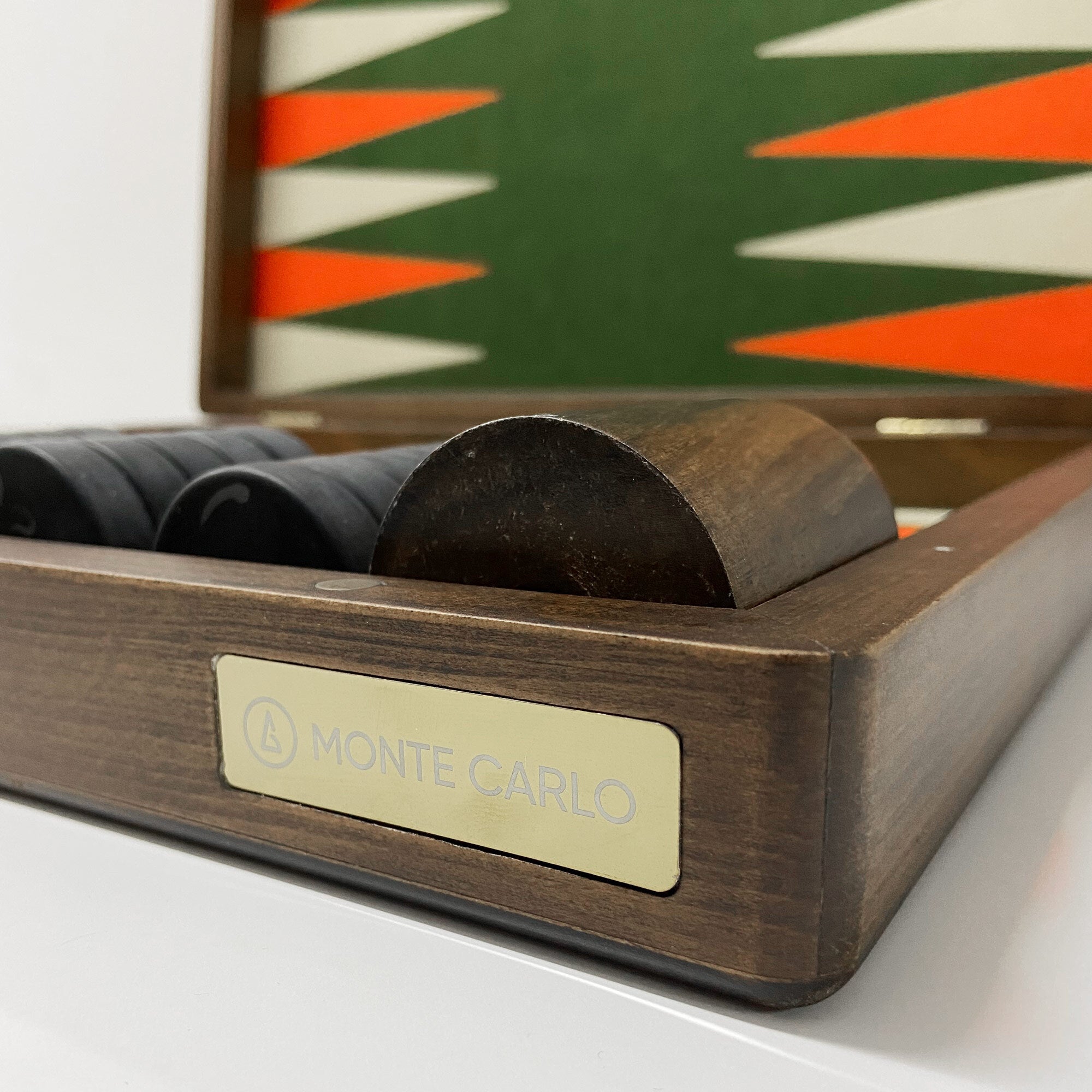 Monte-Carlo-Grand-Prix-Brett, luxuriöses Backgammon-Set, klassisches Backgammon-Thema