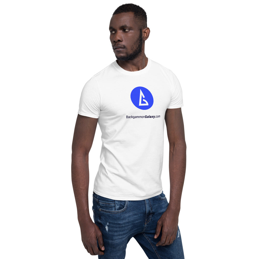 The Official Backgammon Galaxy T-Shirt (white) - Backgammon Galaxy