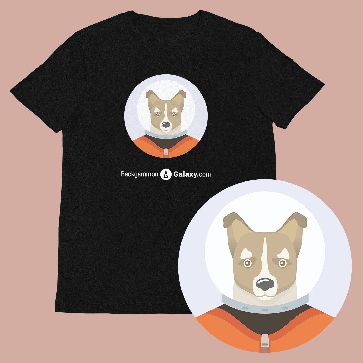 Original Avatar Unisex T-shirt "Five" - Backgammon Galaxy T-shirt