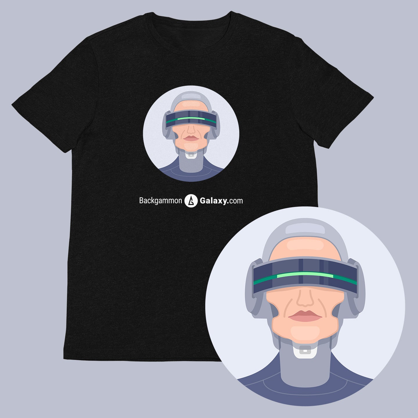 Original Avatar Unisex T-shirt "Six" - Backgammon Galaxy T-shirt