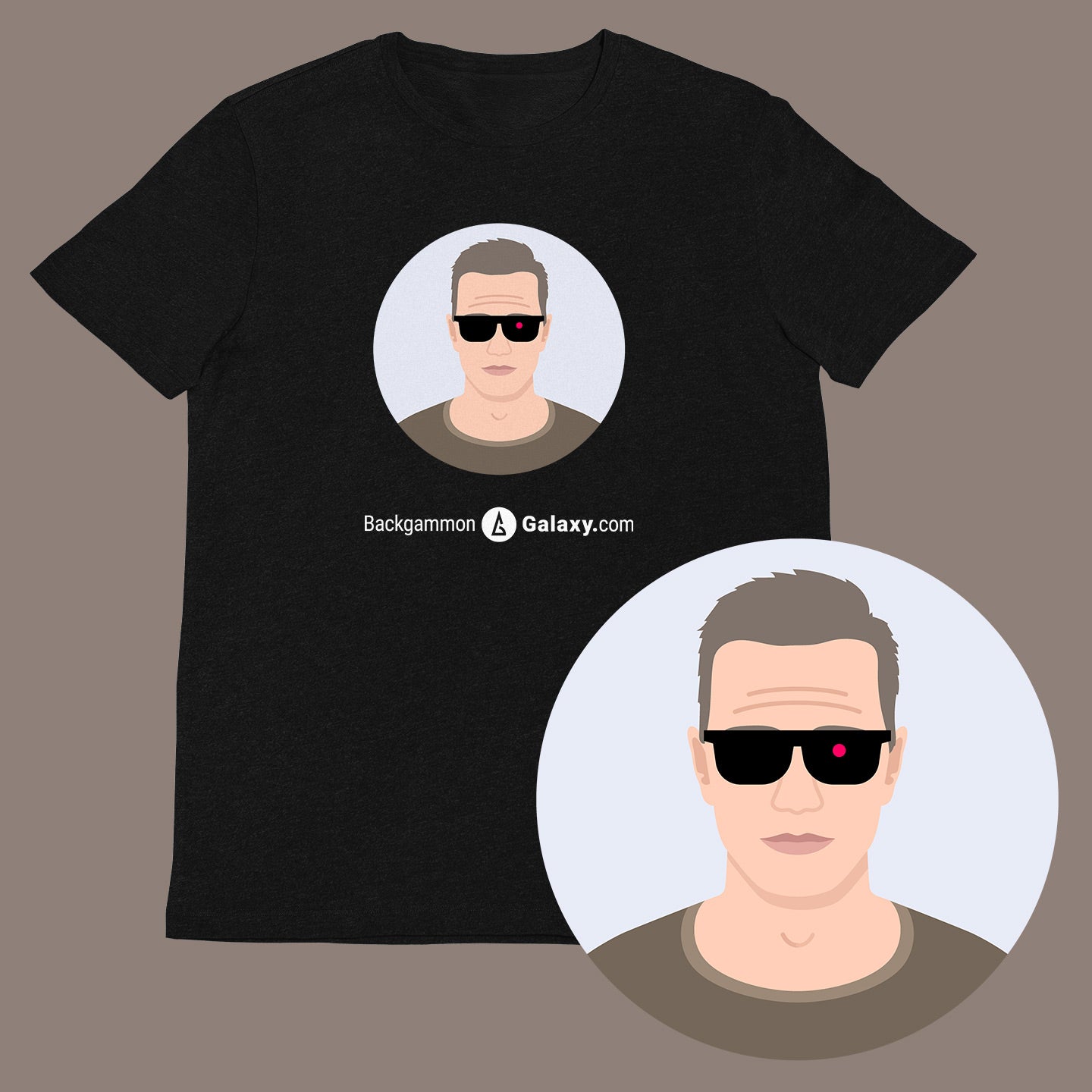 Original Avatar Unisex T-shirt "Twenty" - Backgammon Galaxy T-shirt