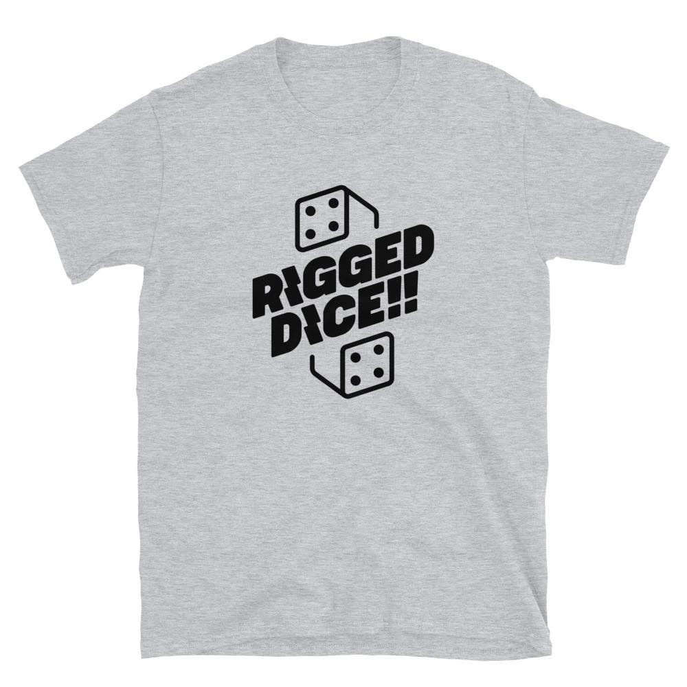 RIGGED DICE, Backgammon t-shirt, unisex - Backgammon Galaxy