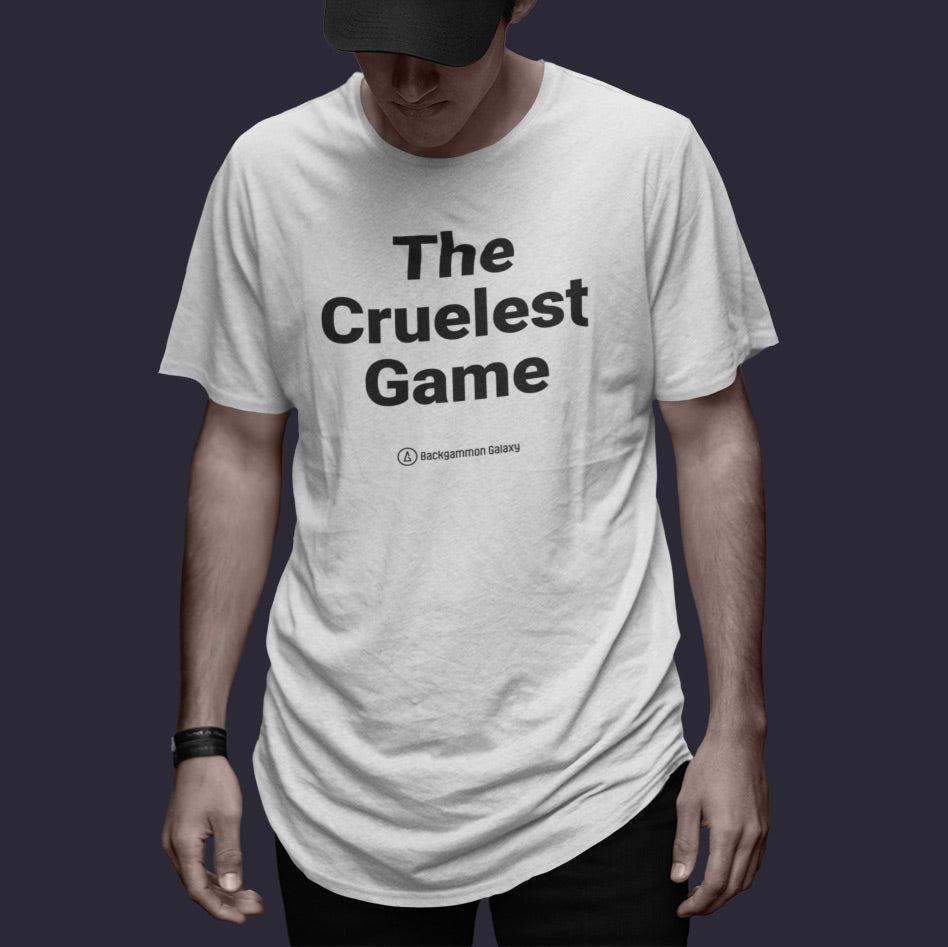 The Cruelest Game Unisex Backgammon T-Shirt - Backgammon Galaxy