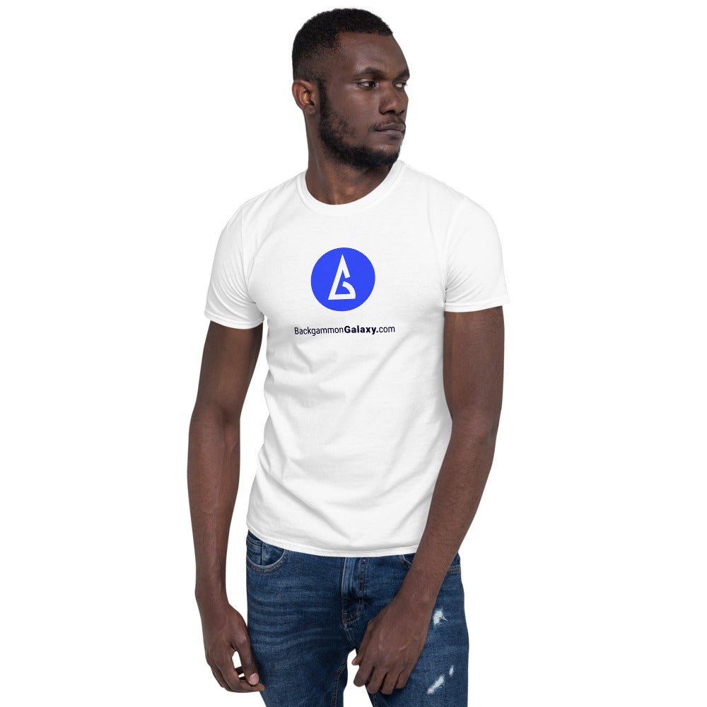 The Official Backgammon Galaxy T-Shirt (white) - Backgammon Galaxy