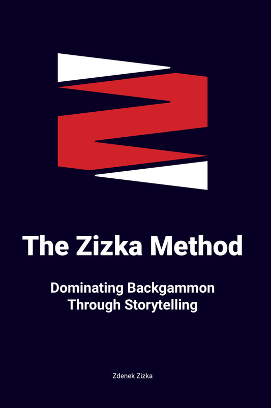 The zizka method - dominating backgammon through storytelling, backgammon print book, by zdenek zizka, backgammon galaxy publication