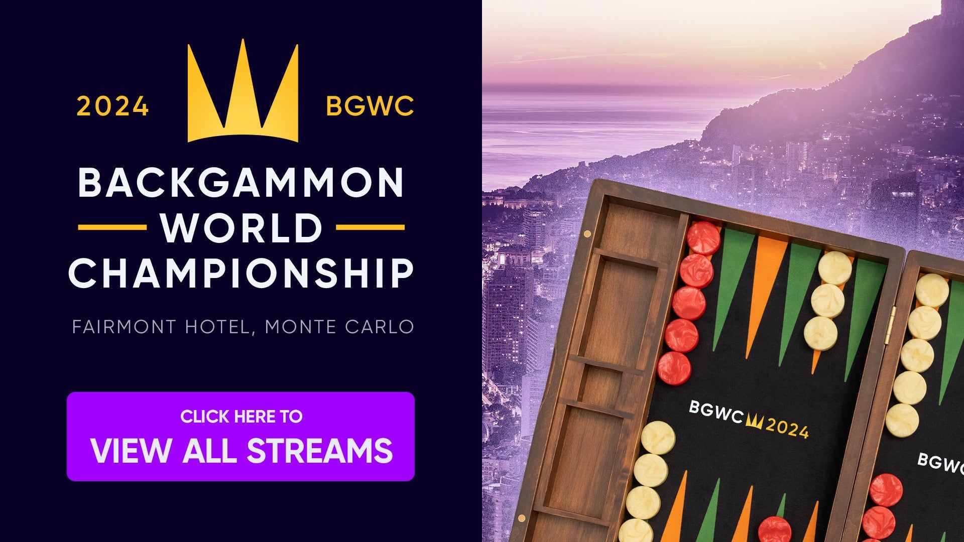 BGWC 2024 Resource page (Stream, Brackets, Products, News) - Backgammon Galaxy