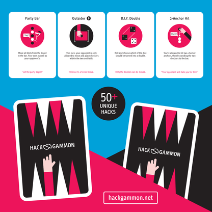 Hackgammon, Gioco di carte del Backgammon
