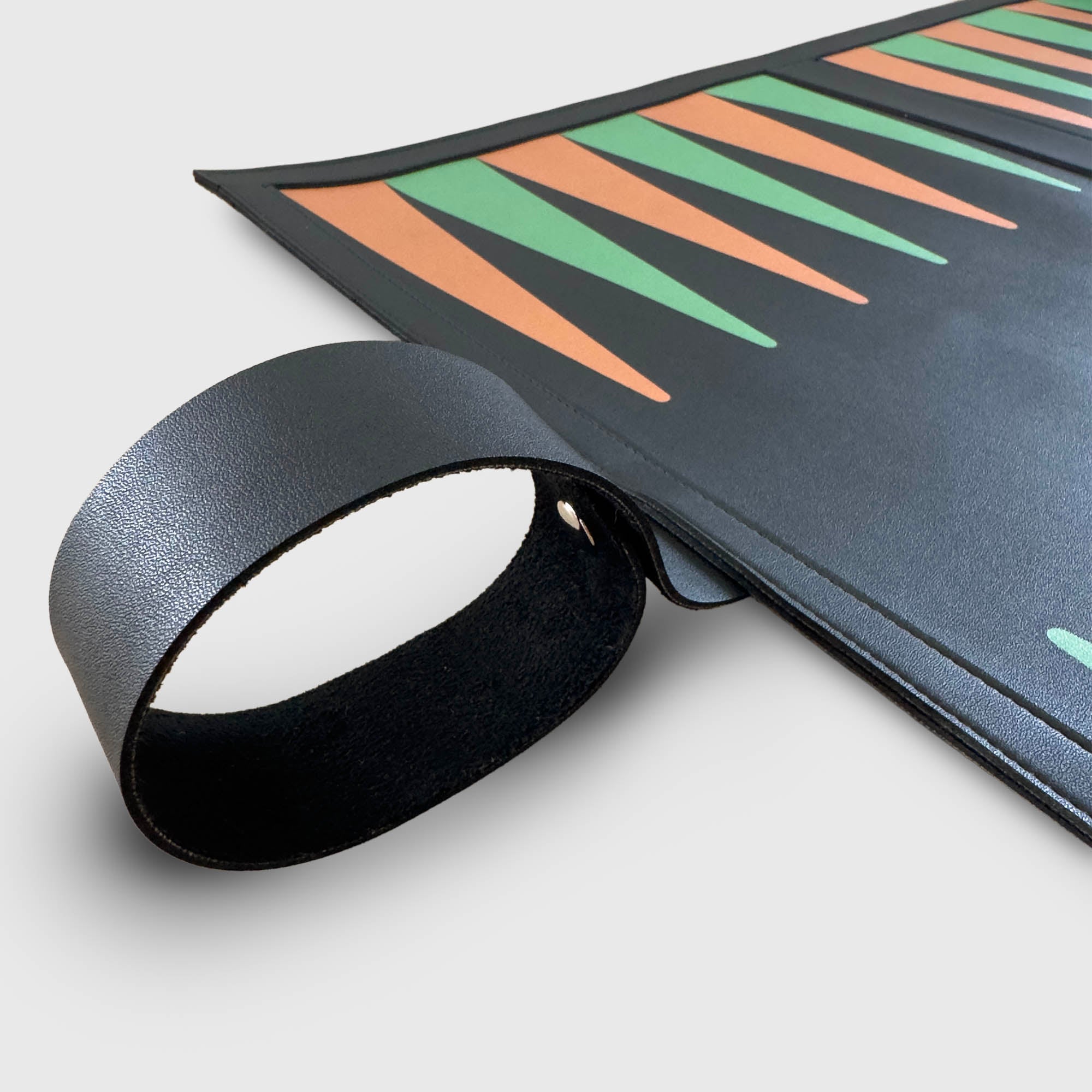 Atlas Board, Tournament Size Roll-up Backgammon Board | Travel Friendly