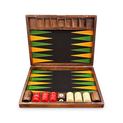 Monte-Carlo-Grand-Prix-Brett, luxuriöses Backgammon-Set, klassisches Backgammon-Thema