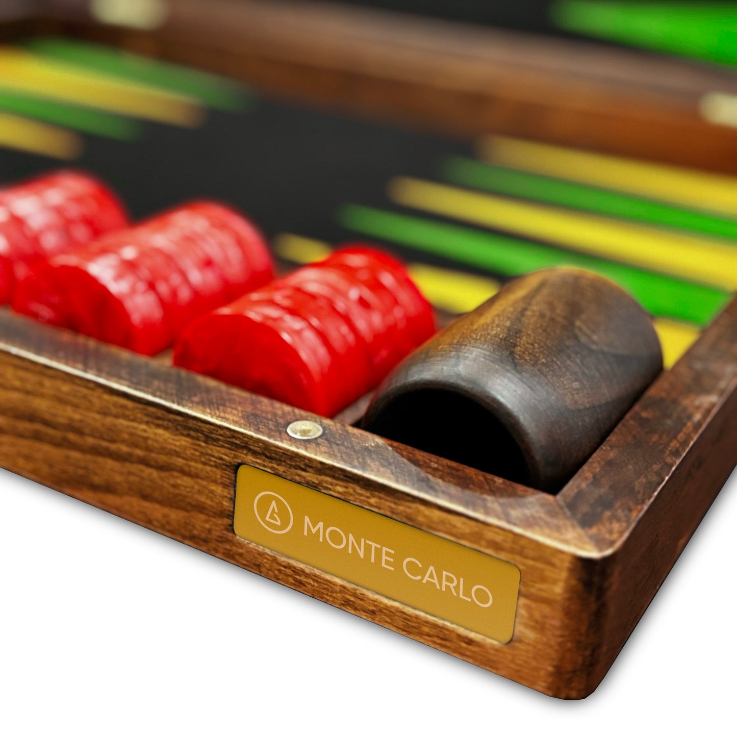 Tabellone del Grand Prix di Monte Carlo, set di backgammon di lusso, tema backgammon classico