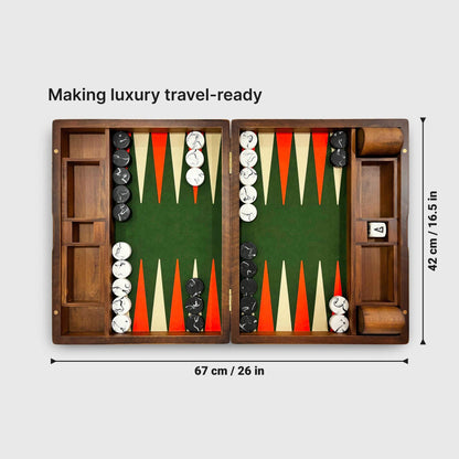 Adventure+ Board - Monte Carlo, Size: Travel - Backgammon Galaxy