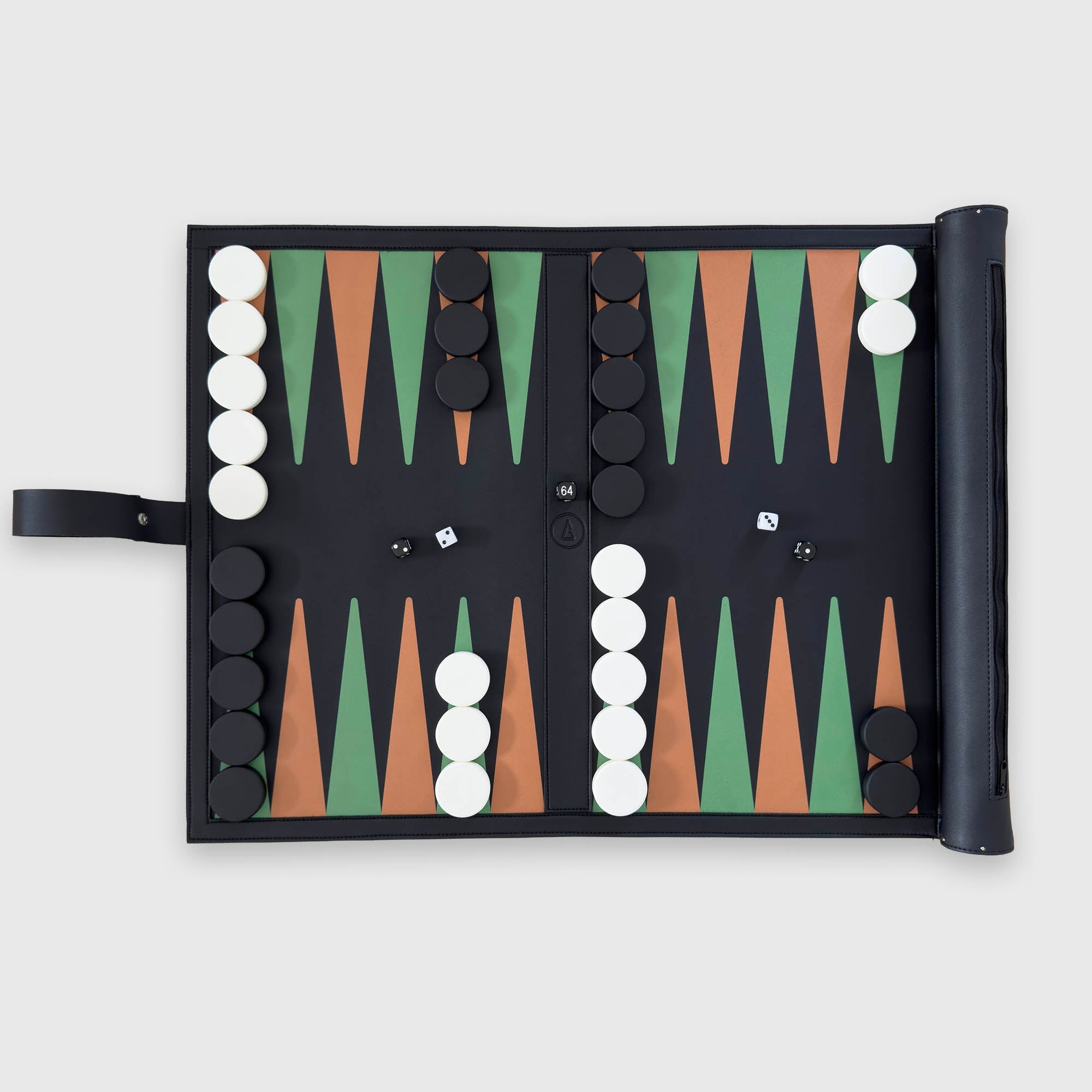 Atlas Board, Tournament Size Roll-up Backgammon Board - Backgammon Galaxy