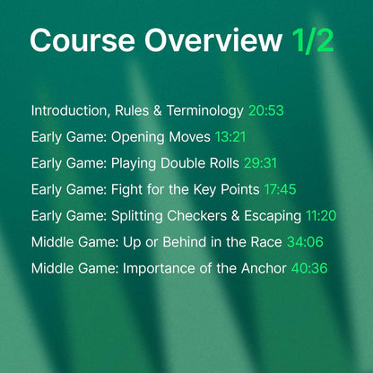 Backgammon for Intermediates by Zdenek Zizka | Online Video Course - Backgammon Galaxy
