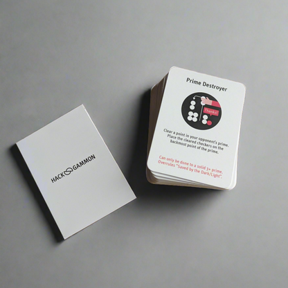 Hackgammon, Gioco di carte del Backgammon